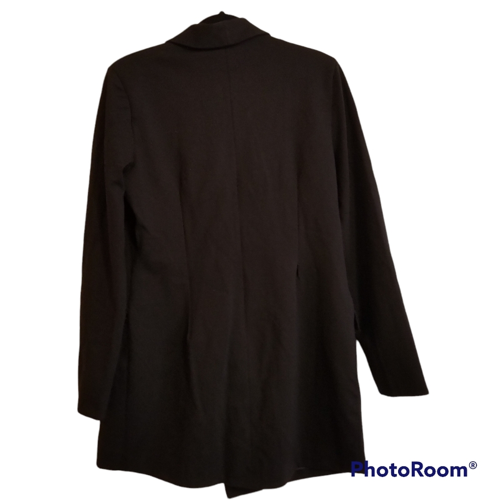 UNIQUE21 Women Luxe Stain Breasted Asymmetric Blazer Dress/ Size 12 NWT - Picture 8 of 9